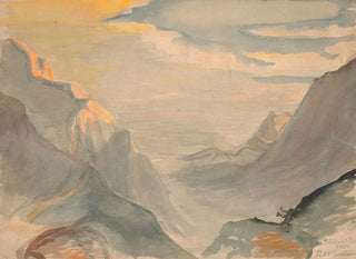 Poul Simon Christiansen - Italiensk bjerglandskab.webp