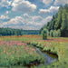Prairie d'été Pobojka - Stanislav Yulianovich Zhukovsky — in einem Innenraum präsentiert