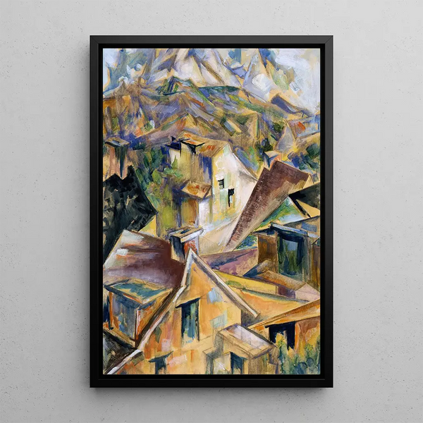 Flanc de colline - Preston Dickinson — gerahmtes Bild an der Wand