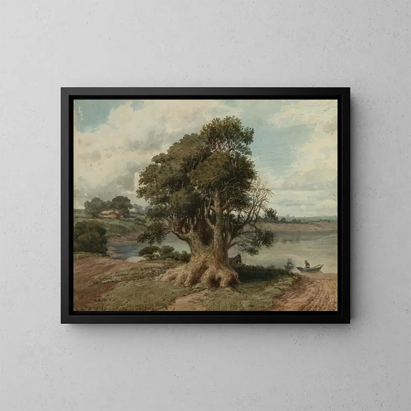 Landschaft an der San Isidro-Küste - Prilidiano Pueyrredón — gerahmtes Bild an der Wand