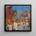 Prozession des Fronleichnams in Neustift am Walde - Hans Larwin — gerahmtes Bild an der Wand