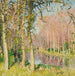 Promenade am Seine-Ufer in Veneux-les-Sablons - Pierre-Eugène Montzin — in einem Innenraum präsentiert