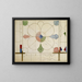 Projekt eines Buntglasfenster-Designs mit quadrilobemotiv - Prosper Lafaye — gerahmtes Bild an der Wand