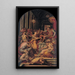 Die Streitigkeit der Heiligen Katharina - Prospero Fontana — gerahmtes Bild an der Wand
