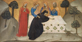 Puccio di Simone - The Virgin Swooning and the Three Maries at the Tomb of Christ.webp