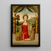 Marie Madeleine - Quentin Massys — gerahmtes Bild an der Wand