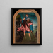 Saint Christophe - Quentin Massys — gerahmtes Bild an der Wand