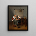 La saignée - Quirijn van Brekelenkam — gerahmtes Bild an der Wand