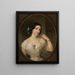 Portrait von Maria Ludwika Blumenfeld geborene Kobyecka - Rafał Hadziewicz — gerahmtes Bild an der Wand