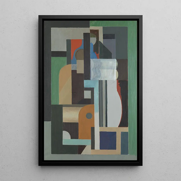 Komposition - Ragnhild Kaarbø — gerahmtes Bild an der Wand