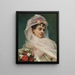 Aline Masson mit Musselin-Hut - Raimundo de Madrazo y Garreta — gerahmtes Bild an der Wand