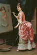 Modell, das Unsinn macht - Raimundo de Madrazo y Garreta — Ansicht des Kunstwerks