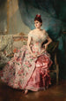 Portrait einer Dame - Raimundo de Madrazo y Garreta — Ansicht des Kunstwerks