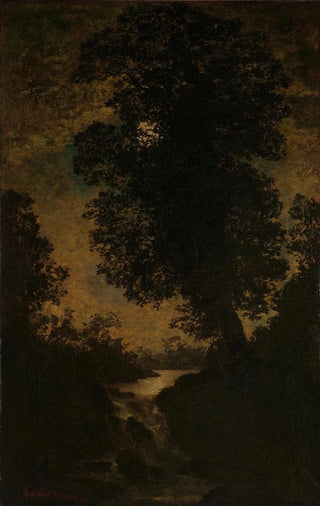 Ralph Albert Blakelock - A Waterfall Moonlight.webp