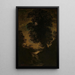 Wasserfall im Mondschein - Ralph Albert Blakelock — gerahmtes Bild an der Wand