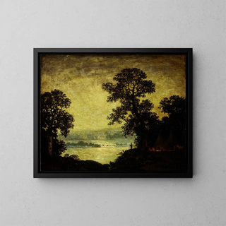 Ralph Albert Blakelock - Moonlight Indian Encampment.webp
