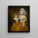 Molly Marsh Seymour Mme Moses Seymour und ihr Sohn Epaphroditus - Ralph Earl — gerahmtes Bild an der Wand