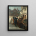 Echtes antikes Gemälde - Ralph Hedley — gerahmtes Bild an der Wand