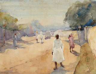 Ralph Wormeley Curtis - A Street in Hyderabad Deccan India.webp