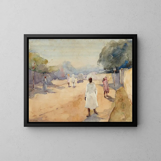 Ralph Wormeley Curtis - A Street in Hyderabad Deccan India.webp