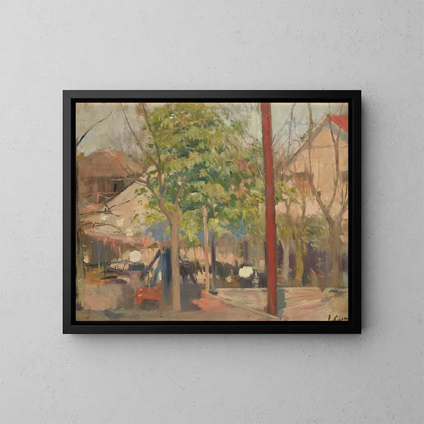 Moulin de la Galette - Ramon Casas — gerahmtes Bild an der Wand