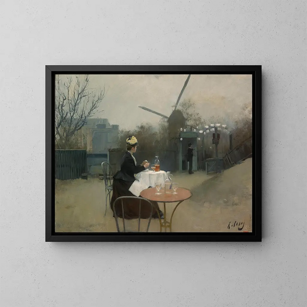 Plein air - Ramon Casas — gerahmtes Bild an der Wand