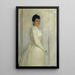 Portrait de Montserrat Carb - Ramon Casas — gerahmtes Bild an der Wand