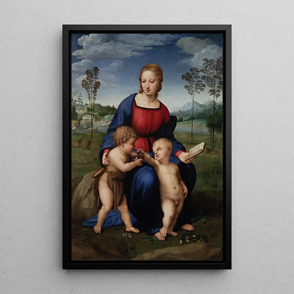 La Madone au chardonneret - Raphaël — gerahmtes Bild an der Wand