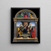 Die Jungfrau mit Kind auf dem Thron mit Heiligen - Raphael — gerahmtes Bild an der Wand
