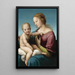 La Madone Niccolini-Cowper - Raphaël — gerahmtes Bild an der Wand