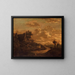 Landschaft bei Sonnenuntergang - Raphael Govertsz Camphuysen — gerahmtes Bild an der Wand