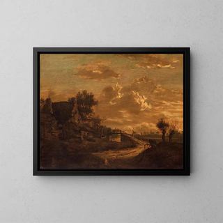 Raphael Govertsz Camphuysen - Landscape at Sunset.webp