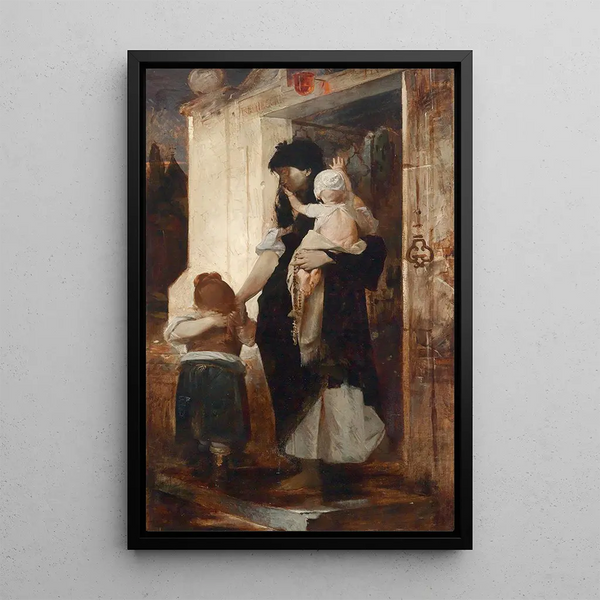 Requiescat - Raphael von Ambros — gerahmtes Bild an der Wand