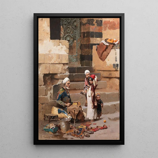 Raphael von Ambros - The old shoe maker Cairo.webp