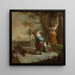 Apfelernte - Januarius Zick — gerahmtes Bild an der Wand