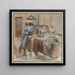 Refuge Pauline Roland, rue Fessart, le lavoir - F. Sguin — gerahmtes Bild an der Wand