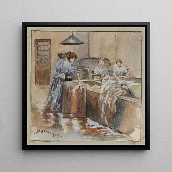 Refuge Pauline Roland, rue Fessart, le lavoir - F. Sguin