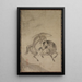 Su Dongpo auf einem Esel - Reietsu — gerahmtes Bild an der Wand
