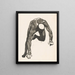 Anatomische Studie der Muskeln des Halses, der Arme und Beine eines Mannes - Reijer Stolk — gerahmtes Bild an der Wand