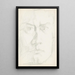 Kopf eines Mannes - Reijer Stolk — gerahmtes Bild an der Wand
