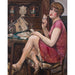 Reproduktion des Gemäldes Königin der Herzen - Porträt von Lili - Gerda Wegener