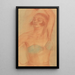 Frau mit Stirnband und Arm erhoben - Reinier Willem Petrus de Vries — gerahmtes Bild an der Wand
