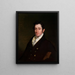 Colonel Mendes Cohen - Rembrandt Peale — gerahmtes Bild an der Wand