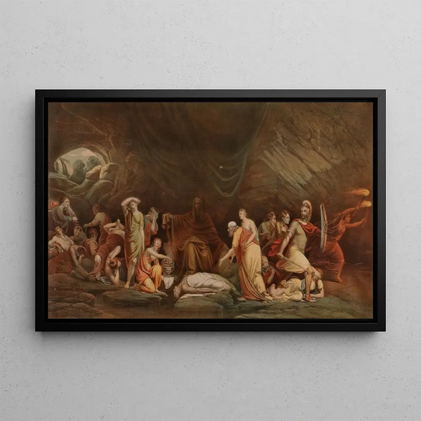 La Cour de la mort - Rembrandt Peale — gerahmtes Bild an der Wand