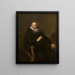 Portrait d'Eléazar Swalmius - Rembrandt van Rijn — gerahmtes Bild an der Wand