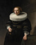 Portrait einer Frau - Rembrandt van Rijn — Ansicht des Kunstwerks