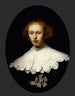 Portrait einer jungen Frau - Rembrandt van Rijn — Ansicht des Kunstwerks
