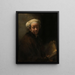 Selbstporträt als Apostel Paulus - Rembrandt van Rijn — gerahmtes Bild an der Wand