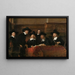 Die Syndics der Zunft der Tuchhändler in Amsterdam - Rembrandt van Rijn — gerahmtes Bild an der Wand