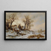 Winterlandschaft - Remigius Adrianus van Haanen — gerahmtes Bild an der Wand